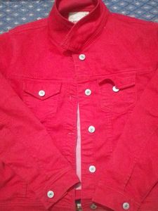 Red Denim Jacket