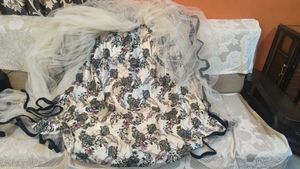 SIX LAYER NET LEHENGA-CHOLI
