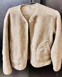Uniqlo Beige Fleece Jacket