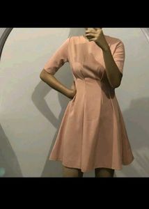 Pink Fit &amp; Flare Dress