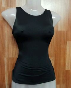 Sleeveless Black Top