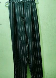 Striped Black Pants