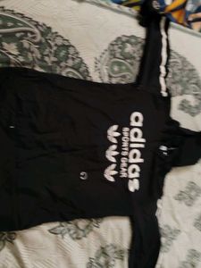 Adidas Black Sports Gear Hoodie