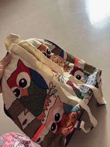 Owl Print Tapestry Backpack