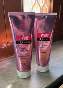 Livon Style Pro Duo, Curl Cream, Styling Gel