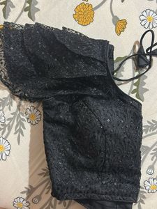 Black Sequins Blouse