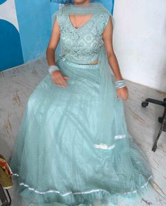 Sea Green Lehenga Choli