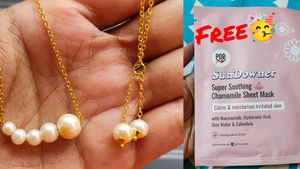 2 Beautiful Necklace ➕One Myglamm Face Mask 🆓🥳