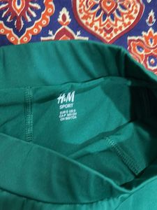 H&amp;M Green A-Line Skirt