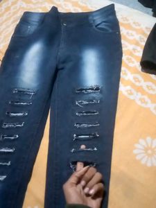 Ripped Blue Jeans