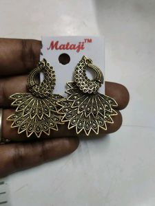 Peacock Drop Earrings