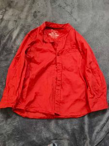 Boy's Red Long Sleeve Shirt