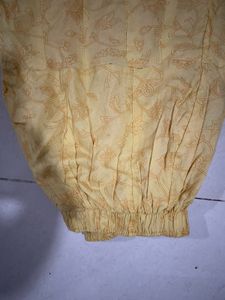 Yellow Tiered Skirt Ethnic
