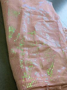 Sparkling Pink Sequin Saree