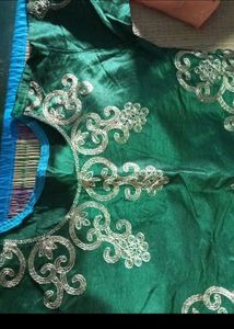 Green Dress Material