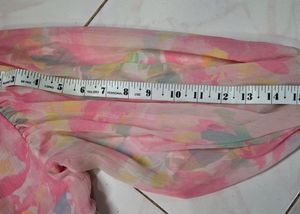 pink Floral Crop Top