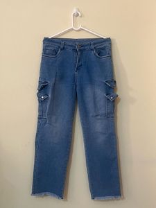 Blue Cargo Jeans