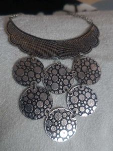 Oxidised Necklace Silver