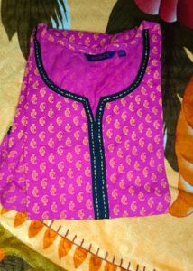 Printed Pink Kurta