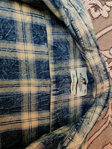 Blue Plaid Flannel Shirt