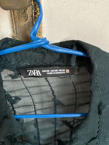 Zara 3D Sheer Shirt