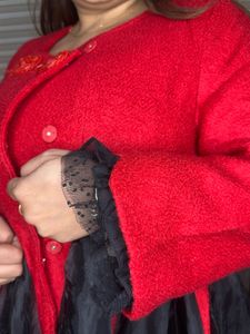 Red &amp; Black Unique Coat