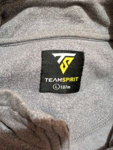 Grey Teamspirrt Zip Pullover