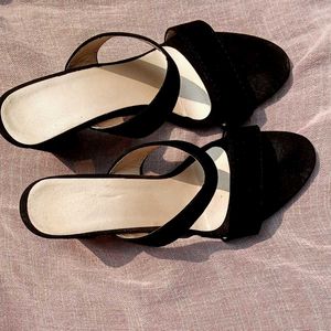 Black Heeled Sandals