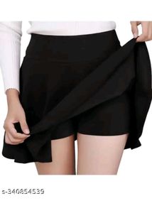 Red Backless Top With Mini Skirt Shorts Attatched