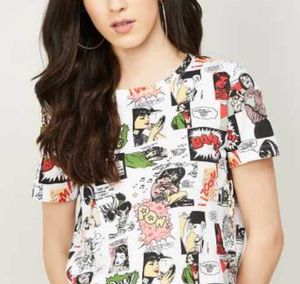 Comics Crop Top