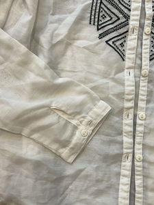 FAME FOREVER Sheer Shirt - Small