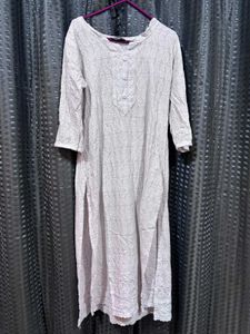 White Embroidered Kurti