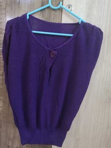 Purple Button Top