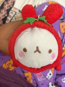 Strawberry Molang Plush Keychain