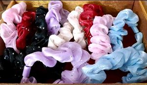 Cute Hair Tie Scrunchies Pack Of 12
