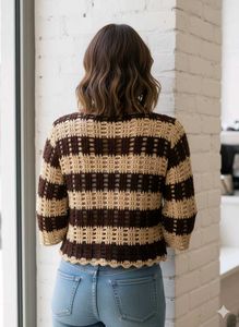 Striped Crochet Top