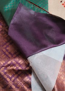 Silk Banarasi Dark Green Color Saree....