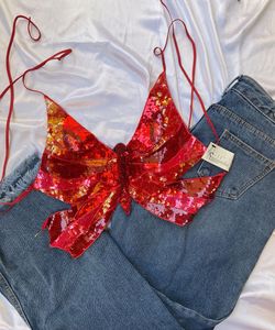 Butterfly sequined  new top 🌸