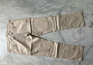 Arrow Sport Slim Fit Men Beige Trousers