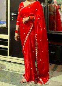 Elegant Red Saree