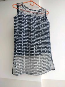 Patterned Sleeveless Top