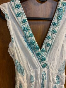 White Embroidered Dress
