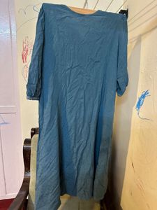 Avaasa Blue Embroidered Dress With Jeans