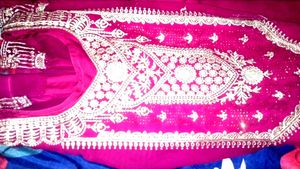 Pink &amp; Gold Embellished Suite