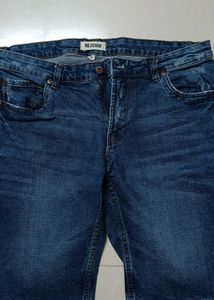 Blue DENIM Jeans Short, Size 34