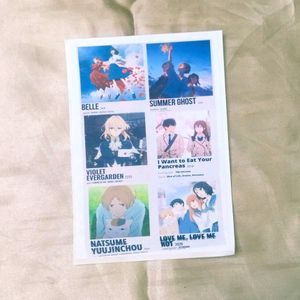 Cut And Paste Anime Movie Stickers