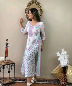 Kurti with Pant Set for womens and girls