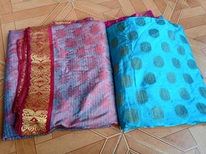 Blue Combo Saree