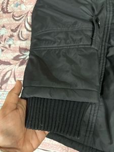 Women's black puffer jacket