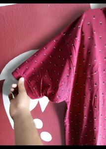Lois Polo Shirt - Burgundy Patterned